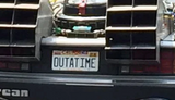 License Plate Back To The Future "OUTATIME" Collectible
