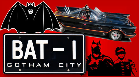 License Plate Batmobile "BAT-I" Collectible