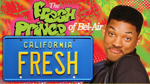 License Plate The Fresh Prince of Bel Air "FRESH" <br>Collectible