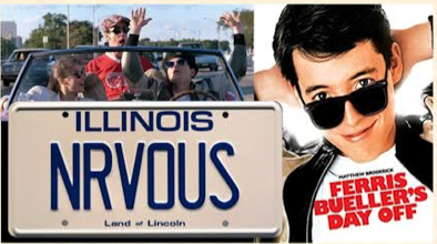 License Plate Ferris Bueller's Day Off<fb> "NVROUS" </fb> Collectible