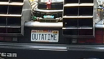 License Plate Back To The Future<br> "OUTATIME" </br> Collectible